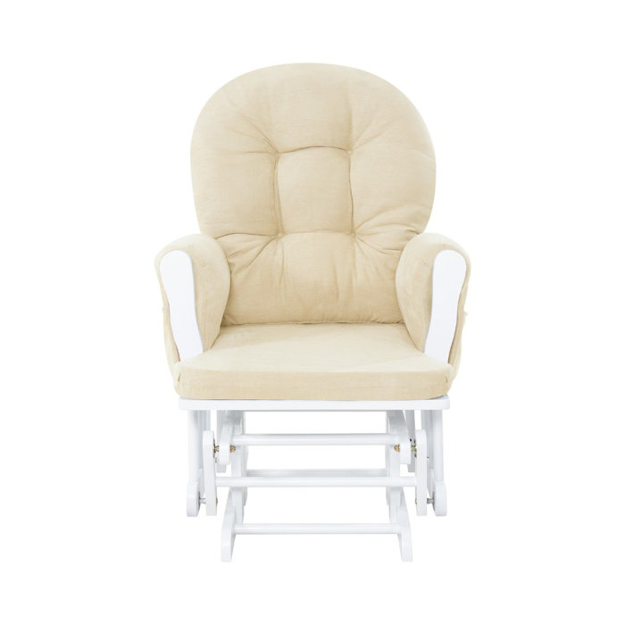 Winston Porter Parkhur Rocking Chair Nursery Glider with Ottoman